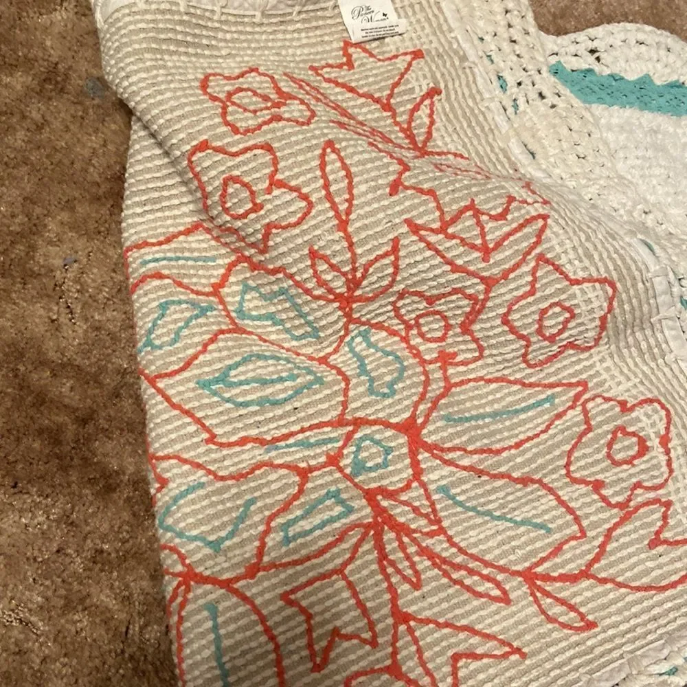 NWT Pioneer Woman Butterfly Garden Bath Rug 20” x 32”